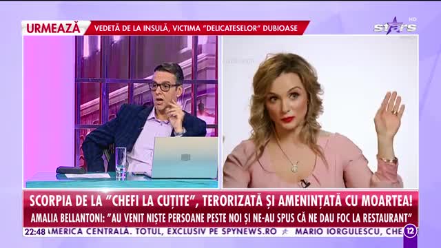 Amalia, scorpia de la "Chefi la cuţite", terorizată şi ameninţată cu moartea!