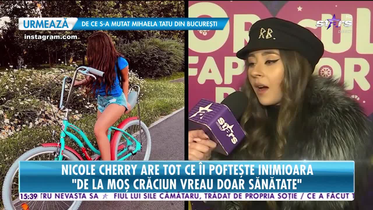 Star News. Nicole Cherry are parte de tot ce &icirc;şi doreşte: De la Moș Crăciun vreau doar sănătate