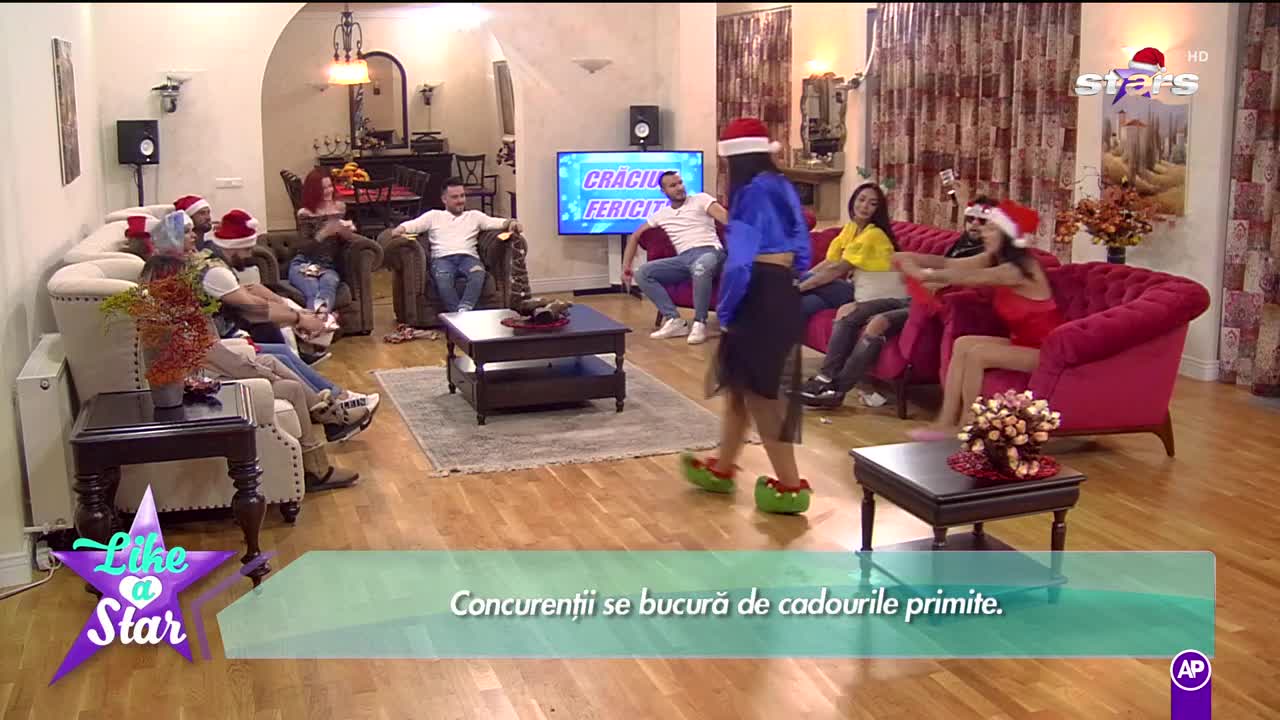 Like a star! A venit Crăciunul! Concurenții desfac cadourile de sub brad
