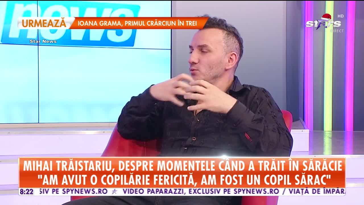Star Matinal. Mihai Trăistariu, despre traumele copilăriei: Am trăit fericiți &icirc;n sărăcia noastră!