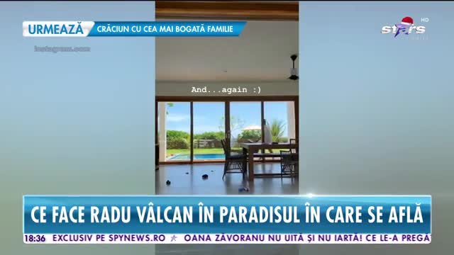 Star News. Radu V&acirc;lcan, bonă &icirc;n vacața exotică