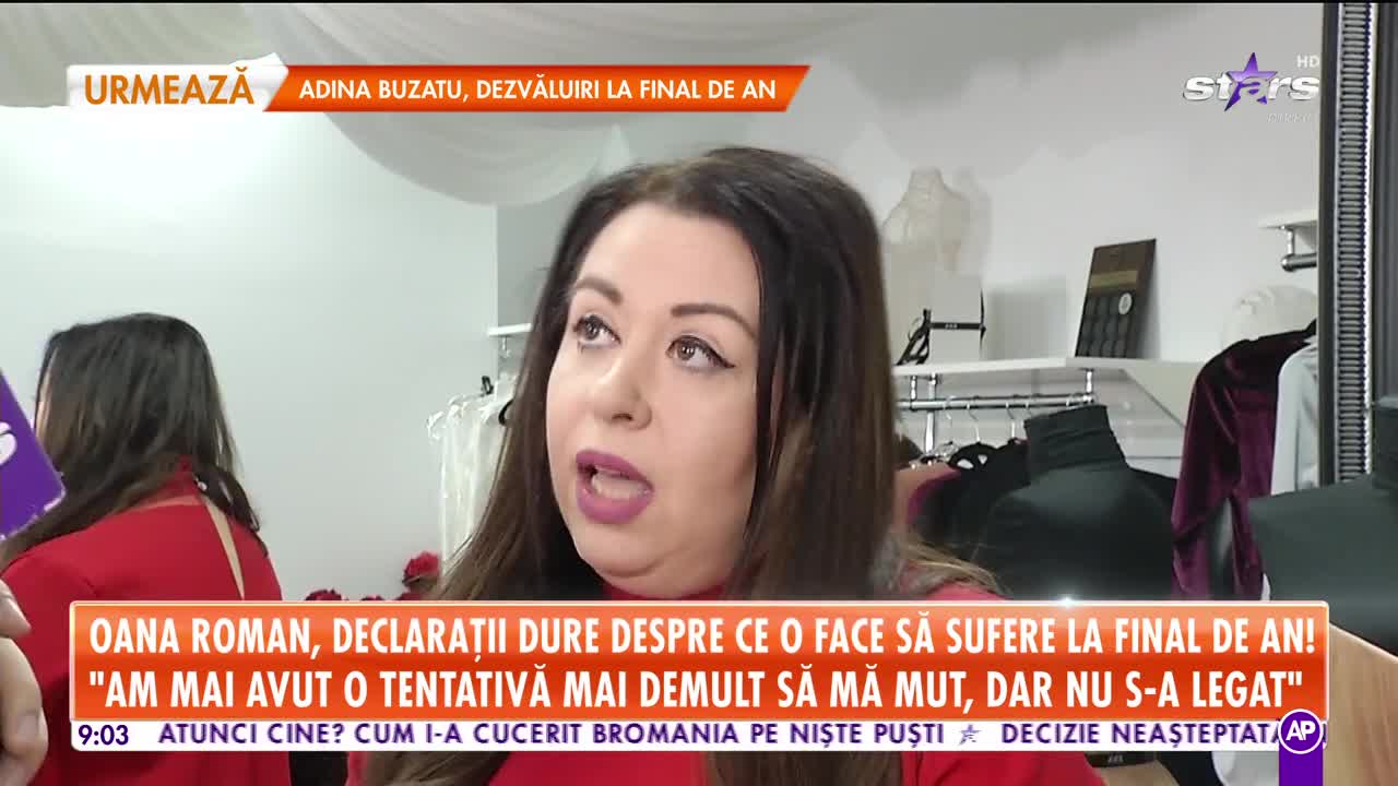 Oana Roman, declaraţii dure despre ce o face să sufere la final de an!