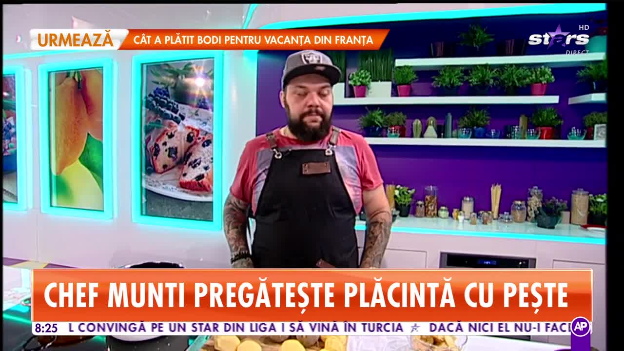 Reţeta lui Chef Munti de la Star Matinal: Plăcintă cu peşte