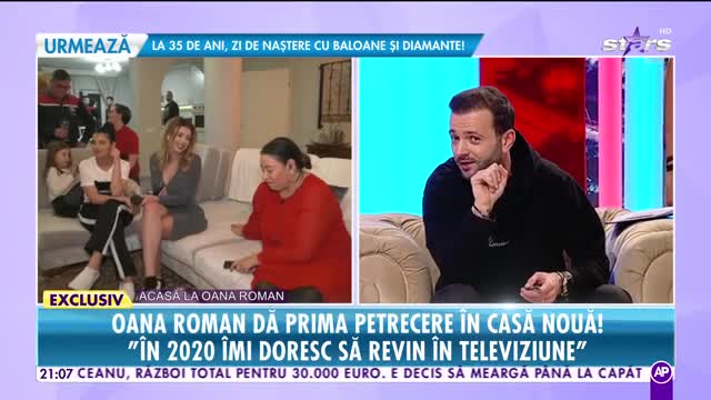 Răi da Buni. Oana Roman, prima petrecere în noua casă: În 2020 îmi doresc să revin în televiziune