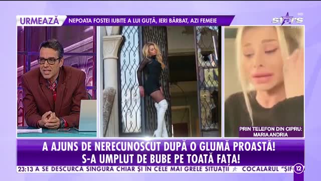 Agenția VIP. Maria Andria, de nerecunoscut. Artificiile puteau să-i aducă moartea!