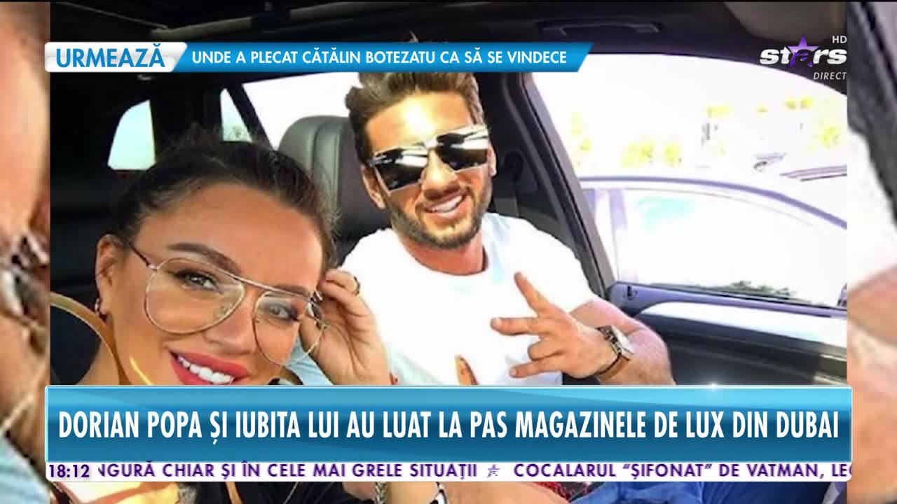 Star News. Dorian Popa şi iubita lui au fugit &icirc;n destinația milionarilor. Artistul a făcut spectacol