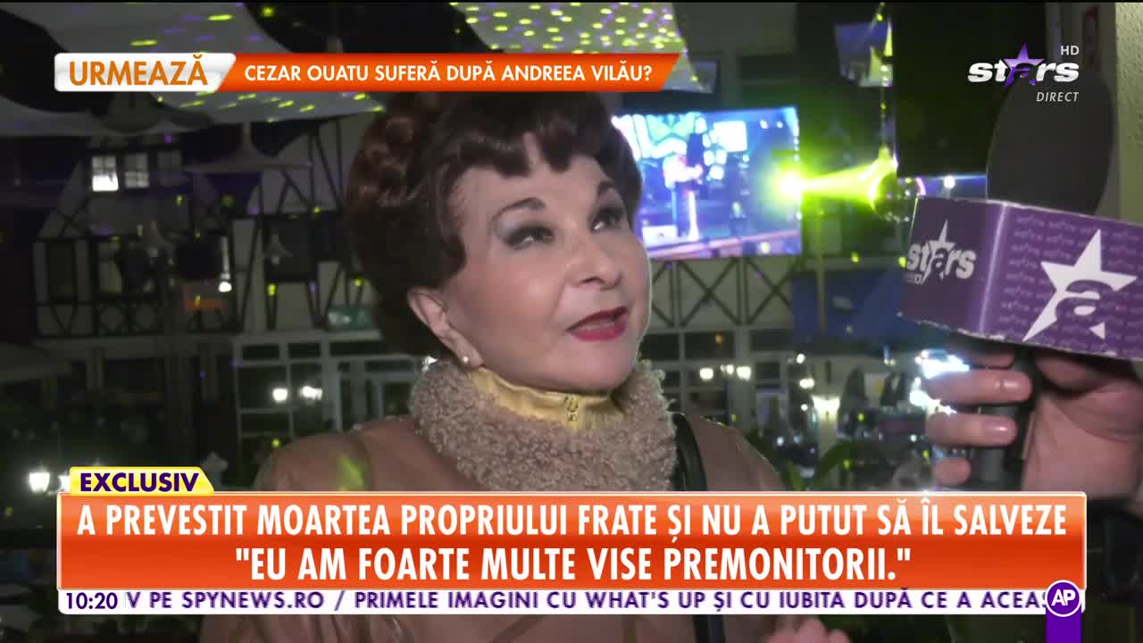 Star Matinal. Drama cumplită a Anetei Stan! Artista a prevestit moartea propriului frate, dar nu a putut să-l salveze