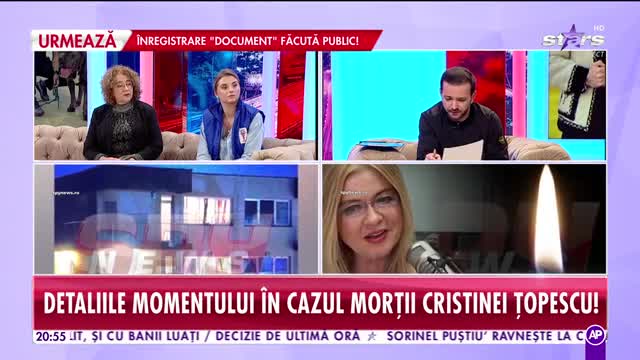 Informaţii de la IML în cazul morţii Cristinei Ţopescu! I-au fost găsite pastile în stomac!