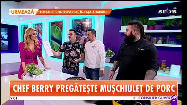 Reţeta lui Chef Berry - Star Matinal: Mușchiuleț de porc