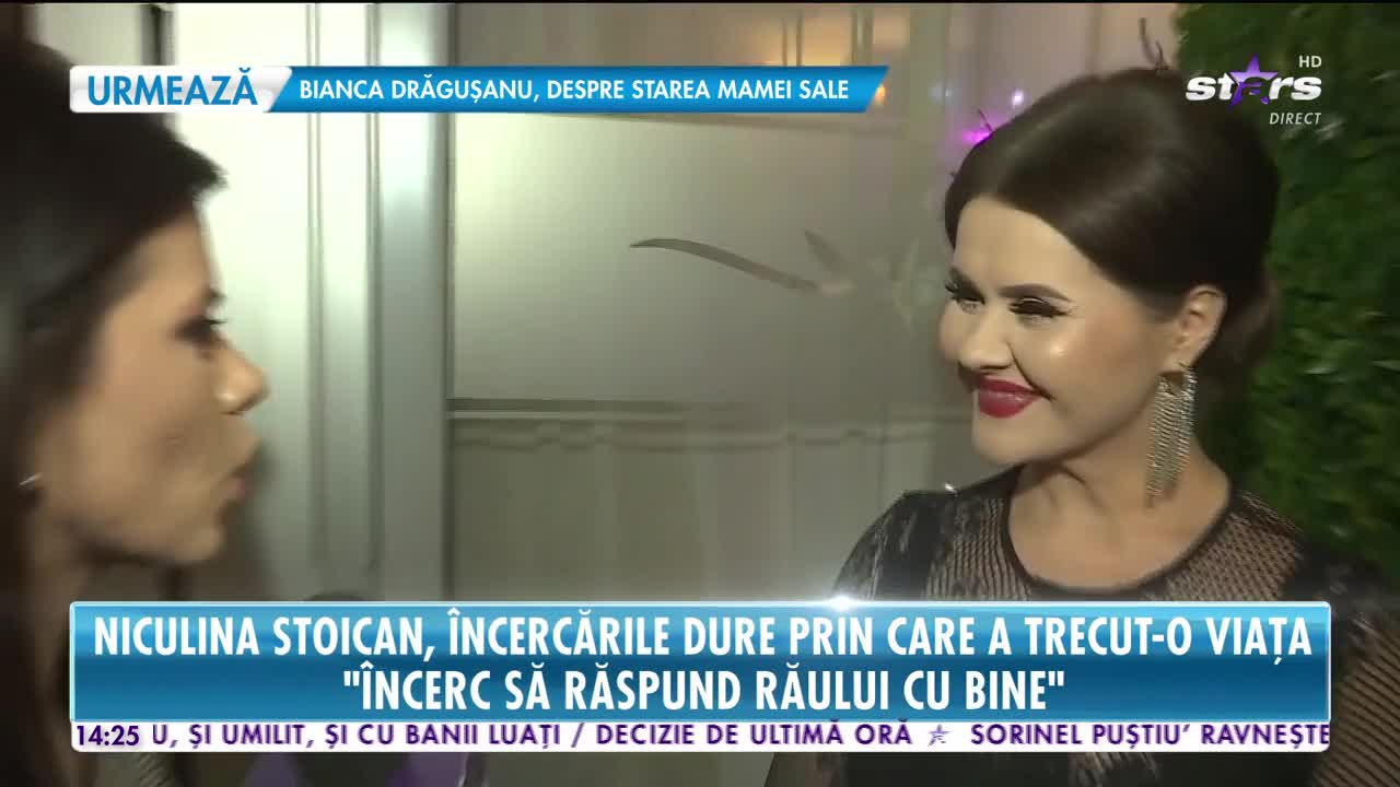 Star News. Niculina Stoican, despre perioadele mai puţin plăcute din viaţa ei: &Icirc;ncerc să răspund răului cu bine