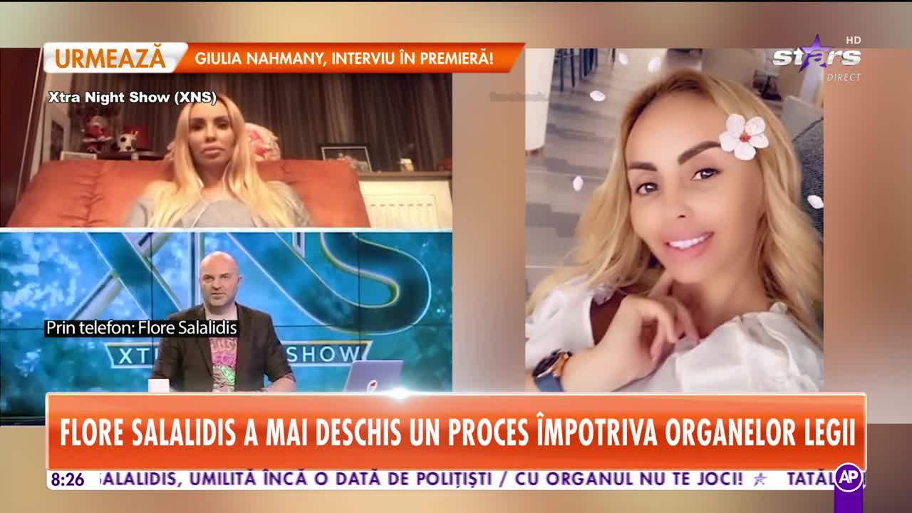 Star Matinal. Flore Salalidis, umilită &icirc;ncă o dată de polițiști. C&acirc;ți bani este obligată să plătească