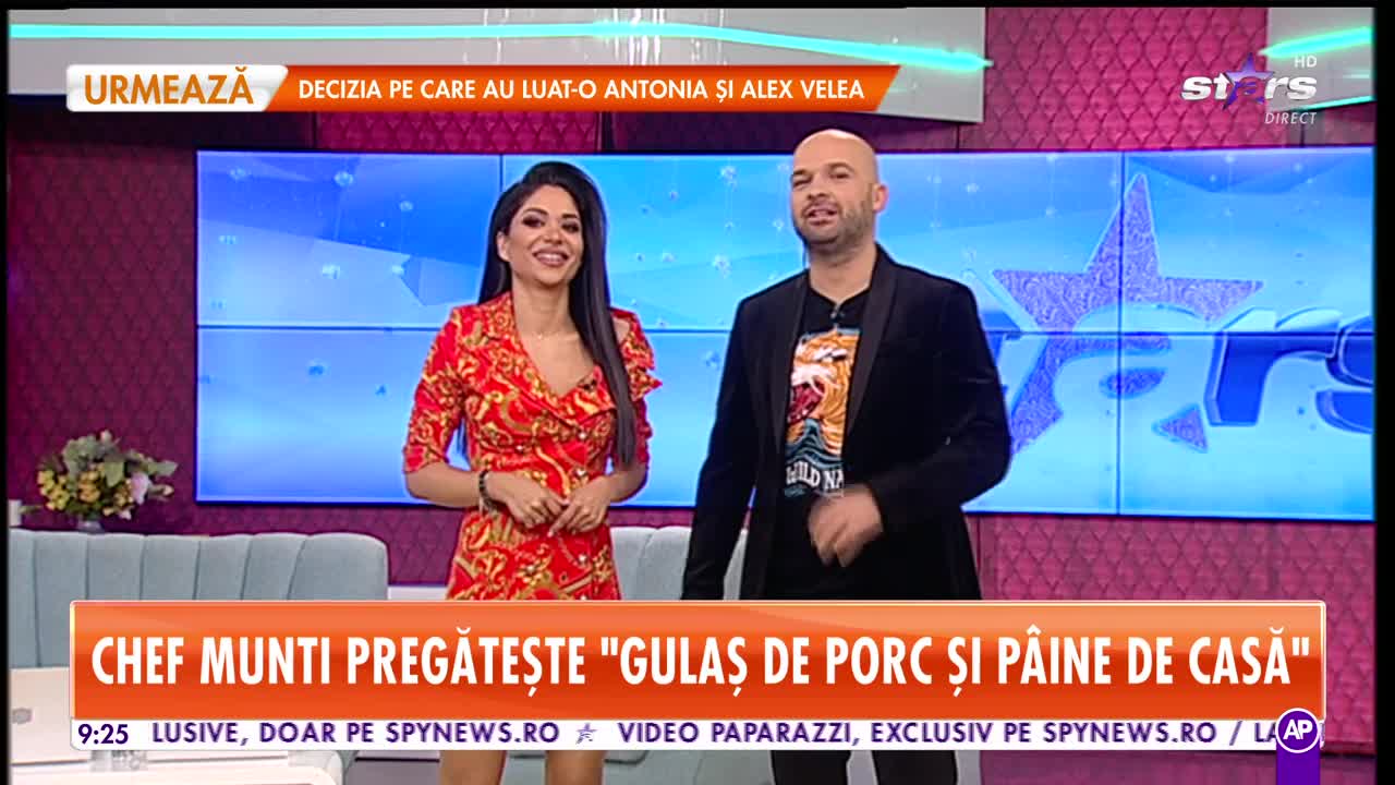Reţeta lui Chef Munti de la Star Matinal: Gulaş de porc şi p&acirc;ine de casă