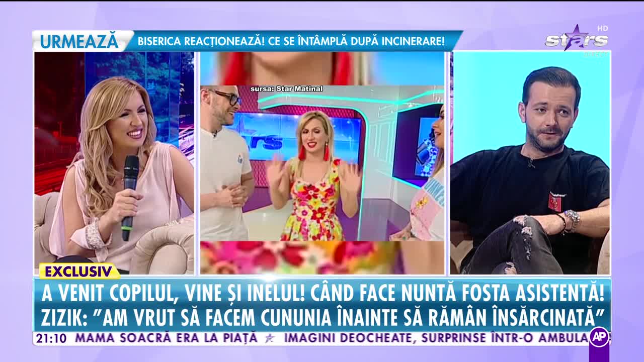 Răi da buni. Zizik, fosta asistentă de la Antena Stars, prima apariție după ce a născut