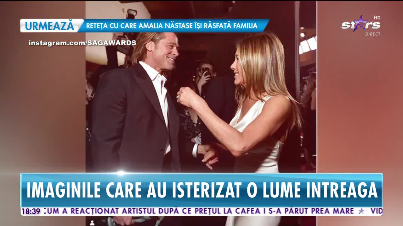 Star News. Brad Pitt şi Jennifer Aniston, gesturi extrem de tandre