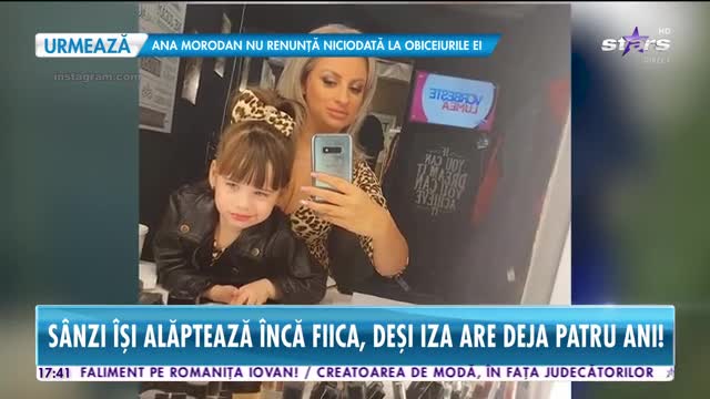 Star News. S&acirc;nziana Buruiană &icirc;și alăptează &icirc;ncă fiica, deși copila are deja patru ani
