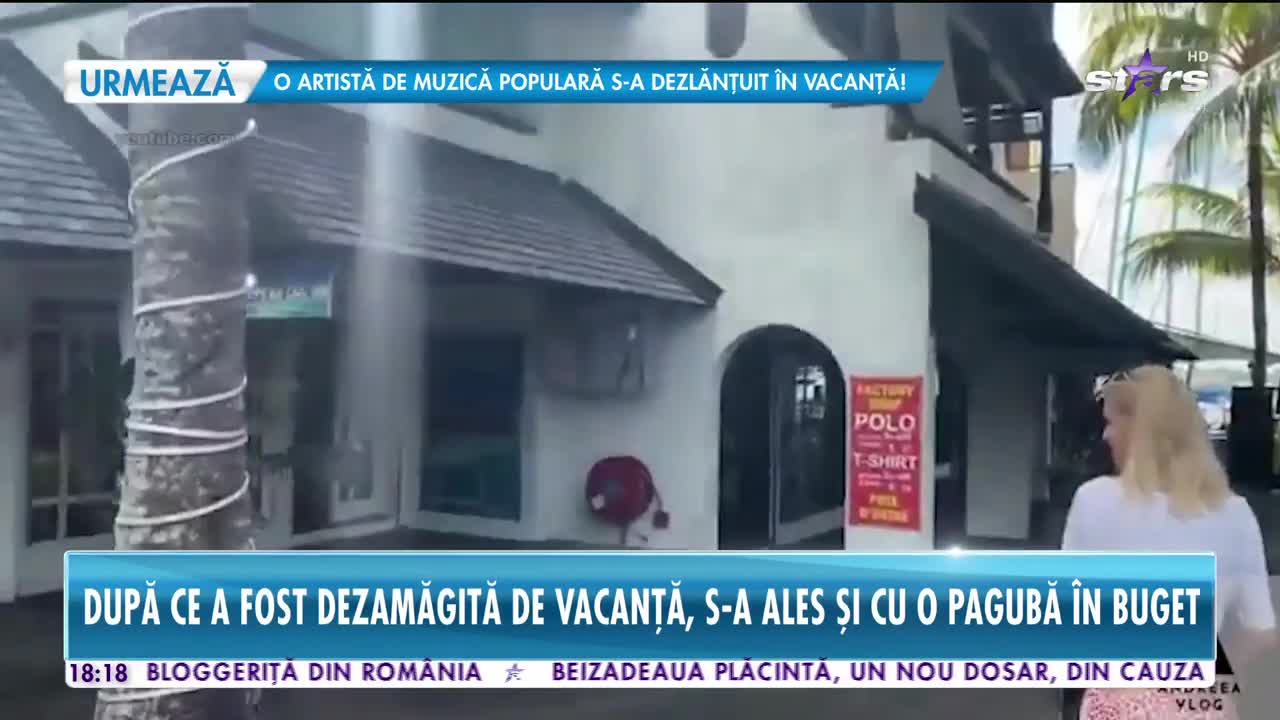Star News. După ce a fost dezamăgită de vacanță, Andreea Bălan s-a ales și cu o pagubă &icirc;n buget