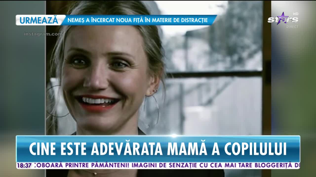 Star News. Cameon Diaz şi-a &icirc;nscenat sarcina! Cine este adevărata mamă a copilului