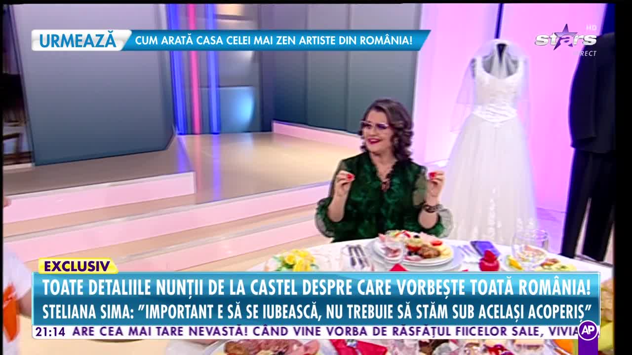 Răi Da Buni. Steliana Sima, totul despre nunta băiatului ei: "Nu trebuie să stăm sub același acoperiș"