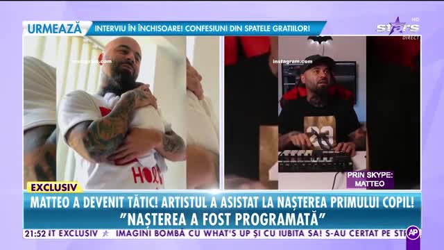 Matteo a devenit tătic şi a asistat la naşterea primului copil!