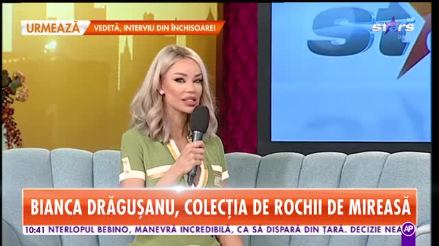 Star Matinal. Bianca Drăgușanu, colecția de rochii de mireasă