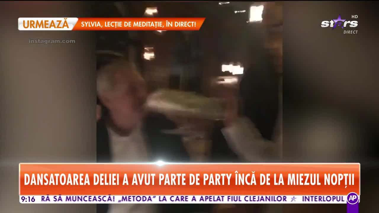 Star Matinal. La mulți ani, Andreea Popescu! Dansatoarea Deliei a avut parte de party &icirc;ncă de la miezul nopții