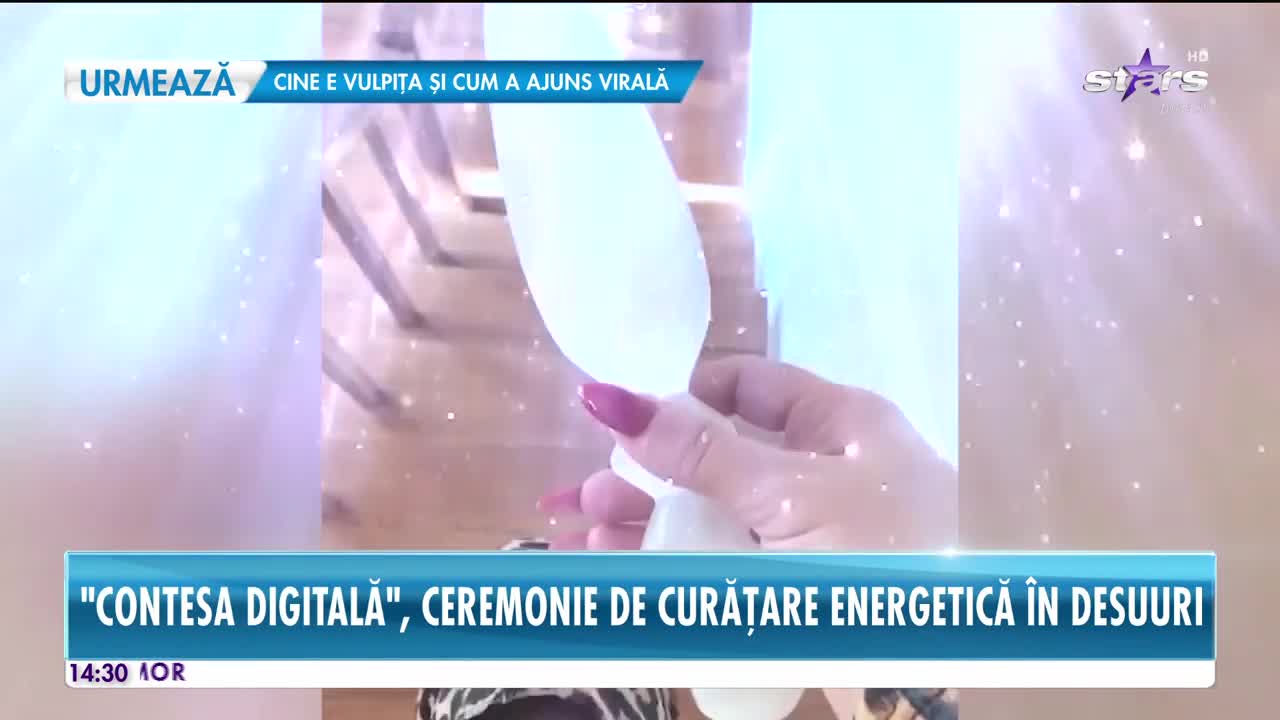 Star News. Ana Morodan, ceremonie de curățare energetică cu un cristal &icirc;n formă de cuțit