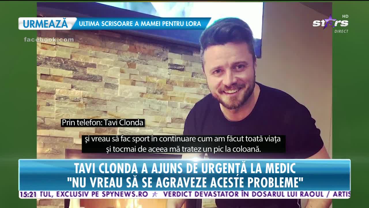 Star News. Tavi Clonda a ajuns de urgenţă la medic. Artistul s-a confruntat cu dureri insuportabile