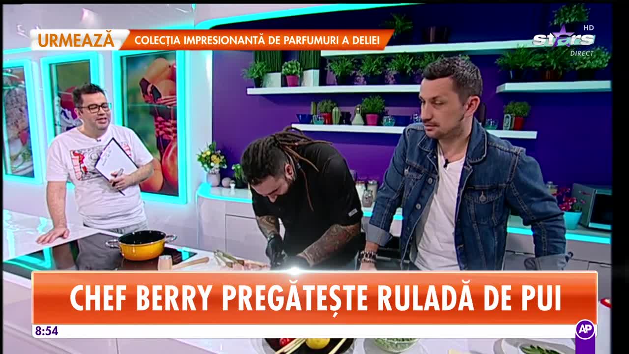 Reţeta lui Chef Berry la Star Matinal: Ruladă de pui