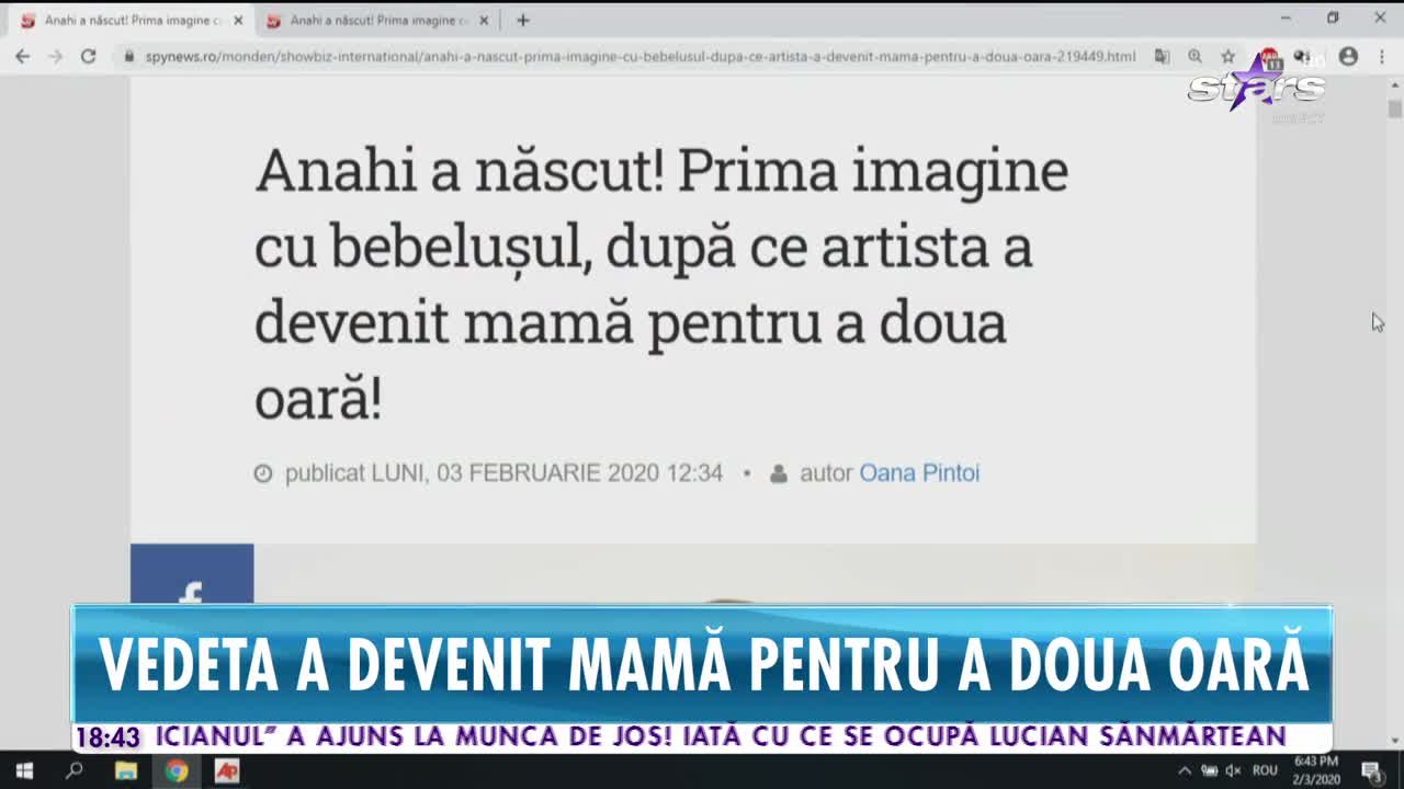 Star News. Celebra Anahi a născut un băiețel