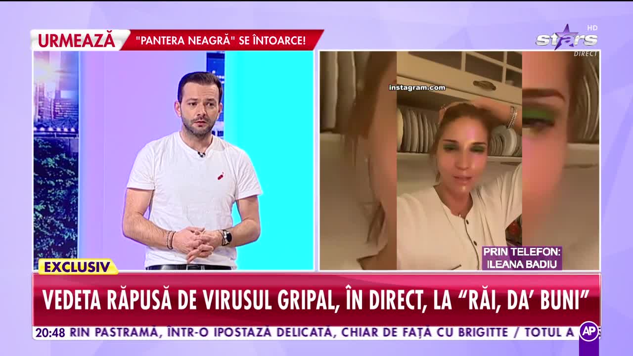 Rai da buni. Ileana Badiu, răpusă de virusul gripal: Cel mai bine este să stai izolat acasă