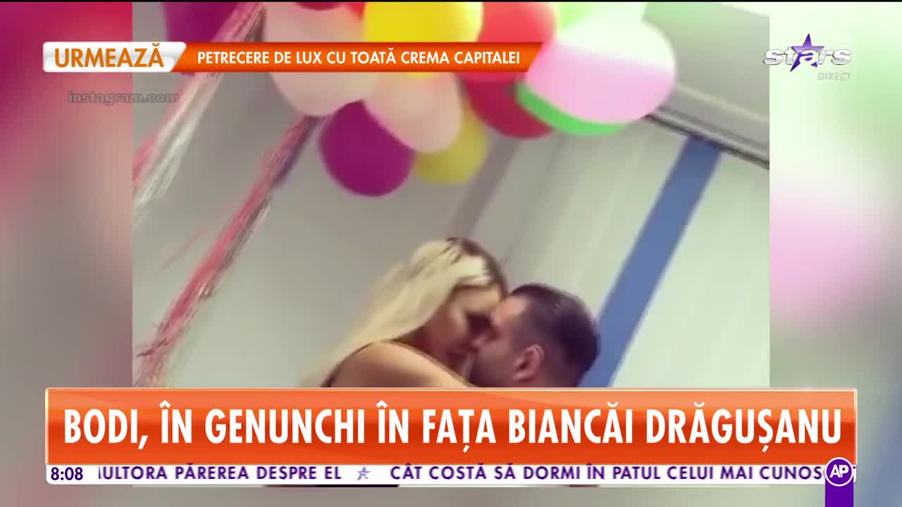 Star Matinal. Alex Bodi, &icirc;n genunchi &icirc;n faţa Biancăi Drăguşanu