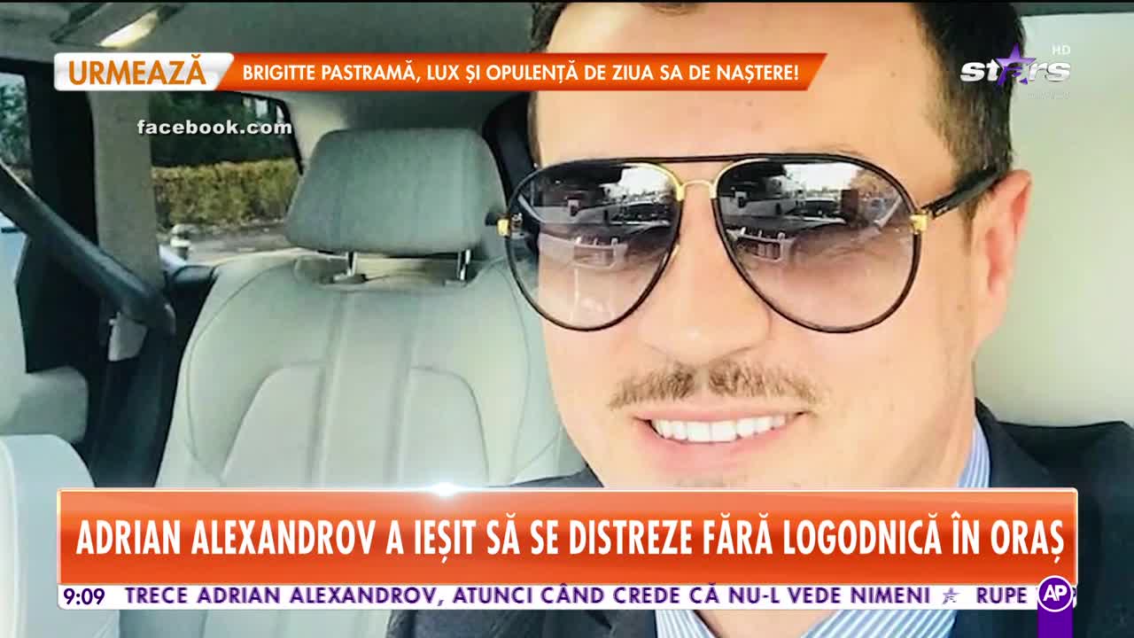 Star Matinal. Adrian Alexandrov a ieșit să se distreze fără logodnică &icirc;n oraș