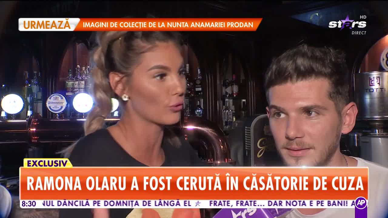 Star Matinal. Momentul &icirc;n care Ramona Olaru fost cerută &icirc;n căsătorie de Cuza! Primele declaraţii