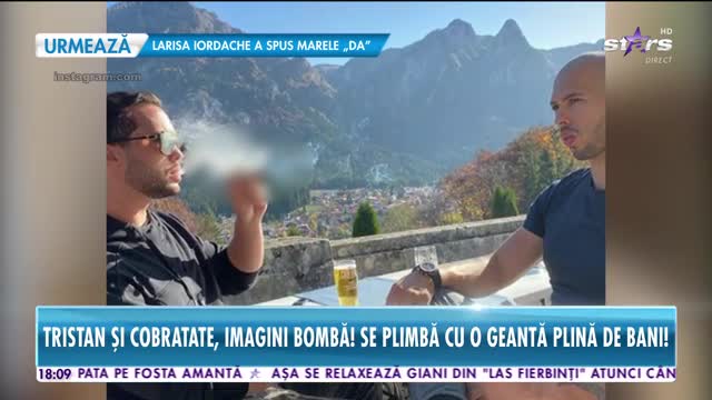 Star News. Tristan și Cobra Tate se plimbă cu geanta plină cu bani! Ce afaceri ilegale ar face cei doi