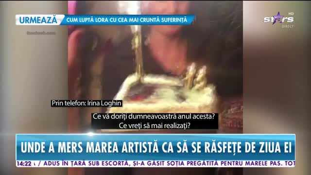 Cum a petrecut de ziua ei Irina Loghin