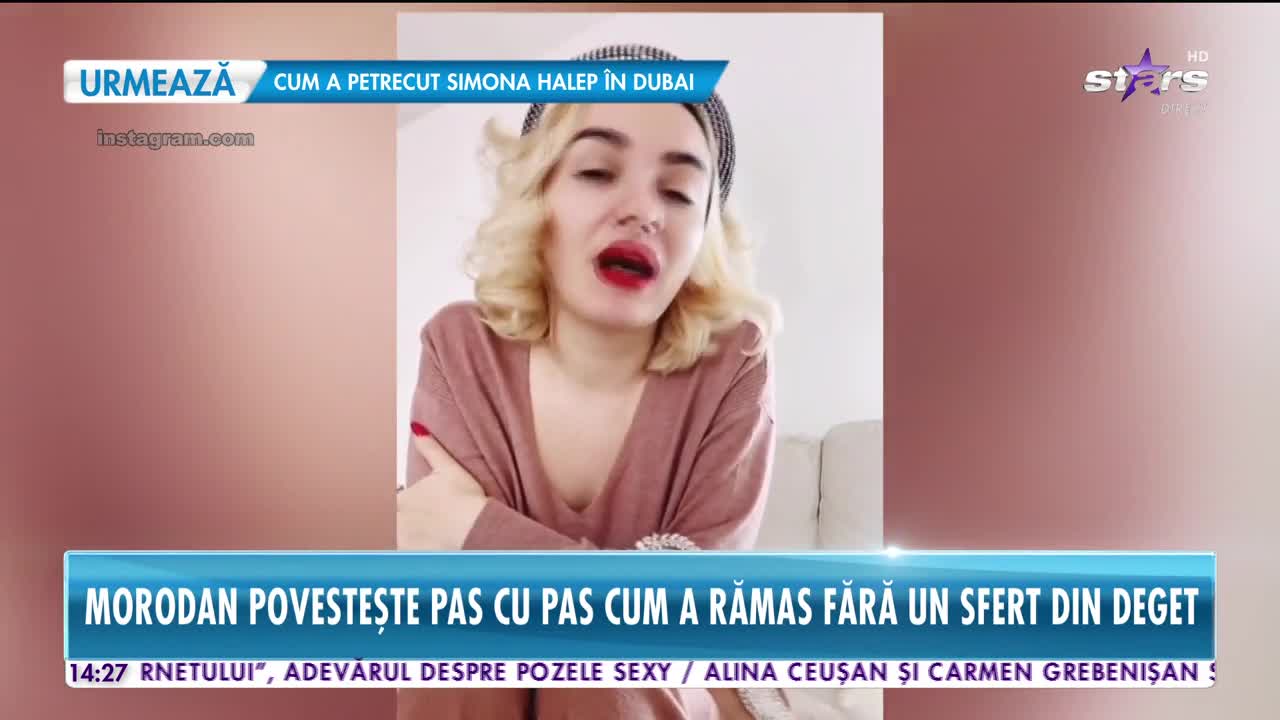Star News. Ana Morodan povestește cum a rămas fără un sfert din deget