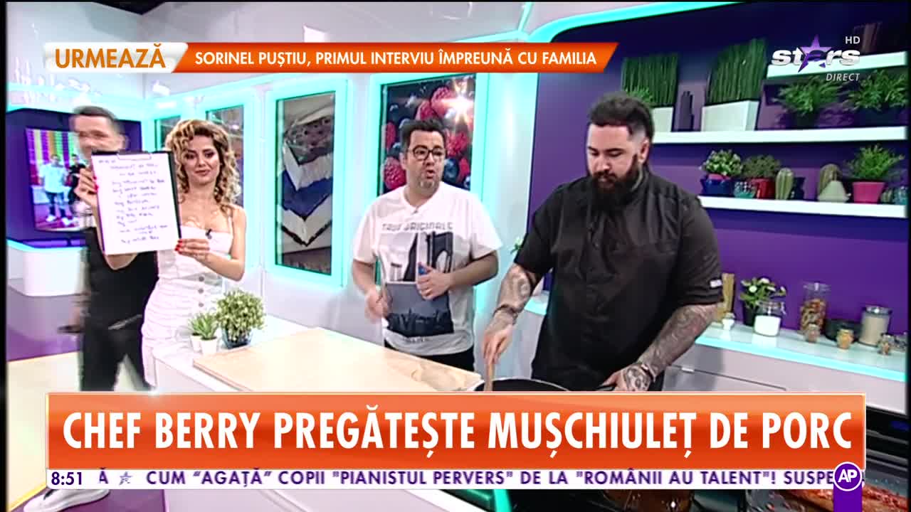 Reţeta lui Chef Berry - Star Matinal: Mușchiuleț de porc