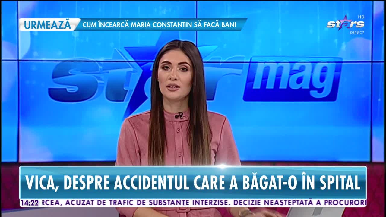 Star News. Vica Blochina, despre accidentul care a băgat-o &icirc;n spital: Operația de decurs foarte bine