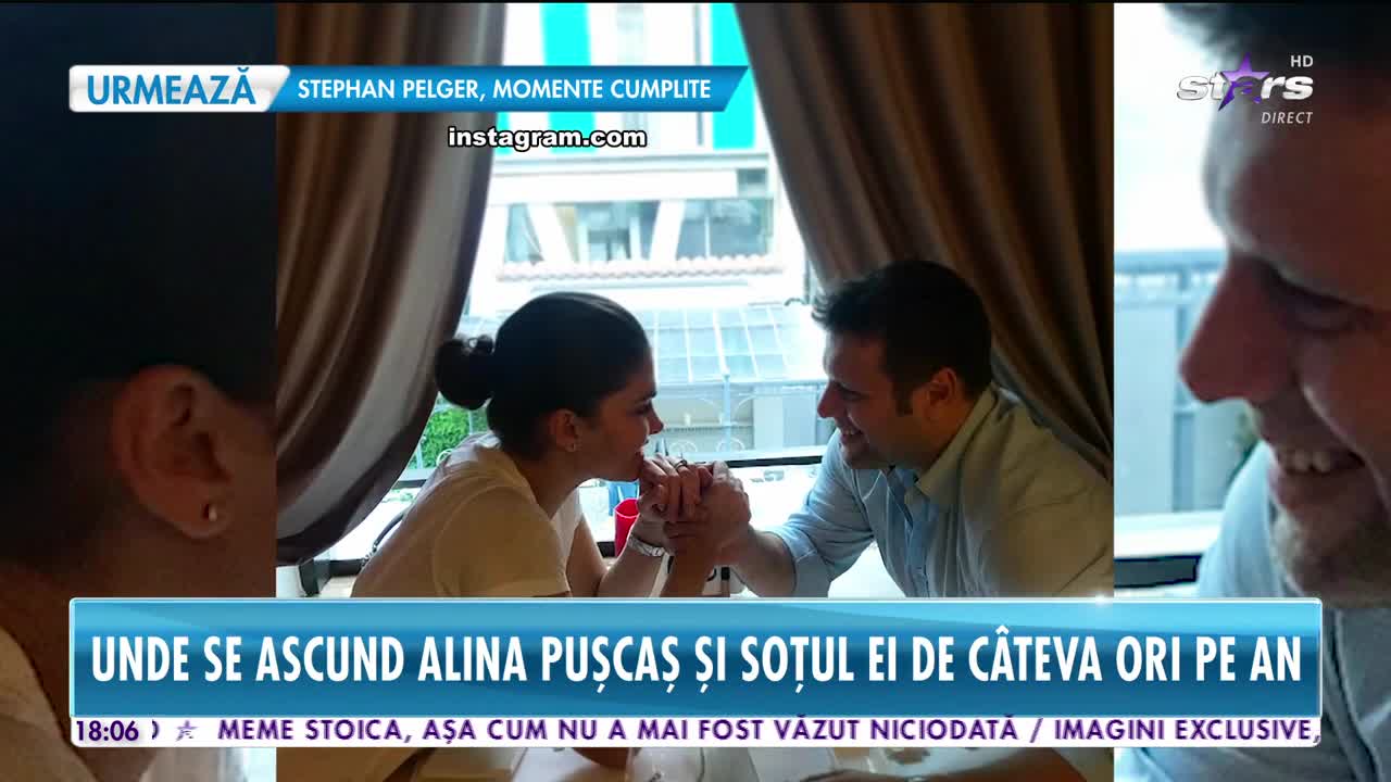 Star News. Unde se ascund Alina Pușcaș și soțul ei de c&acirc;teva ori pe an