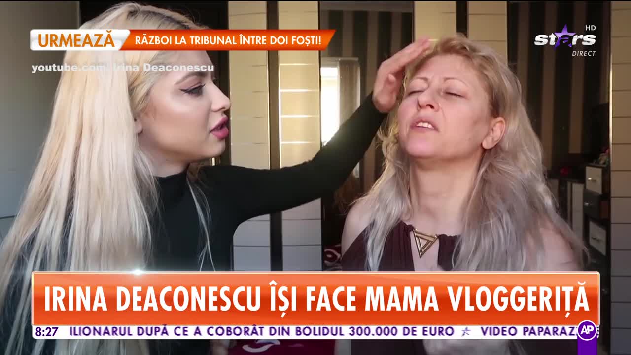 Irina Deaconescu vrea să &icirc;şi transforme mama &icirc;n vloggeriţă