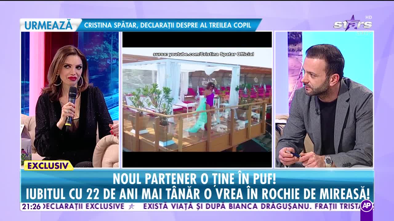 Rai da Buni. Cristina Spătar, ținută în puf de noul partener. Iubitul cu 22 de ani mai tânăr i-a readus zâmbetul pe buze