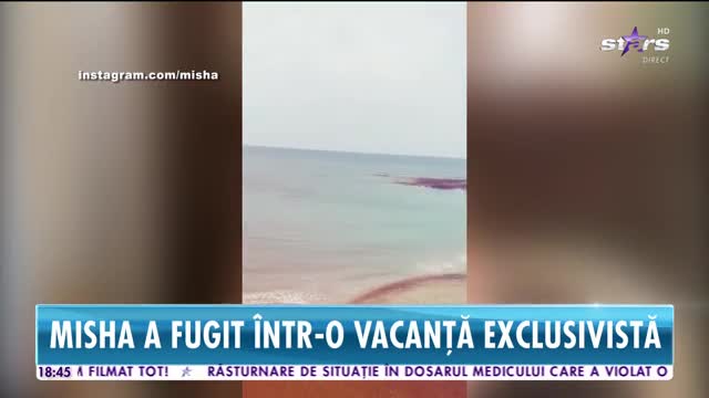 Star News. Misha, vacanţă exclusivistă &icirc;ntr-un loc cu mult soare