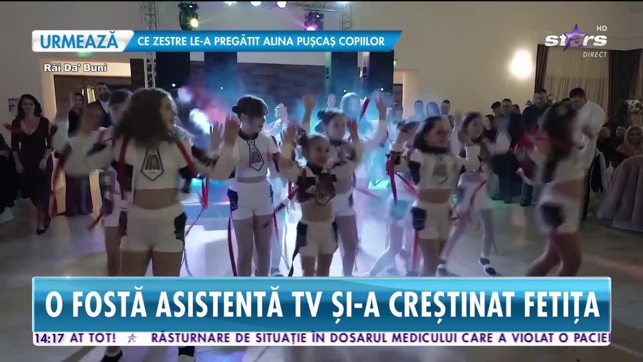 Fosta asistentă Zizik, prima apariţie alături de fetiţa ei! Imagini incredibile de la botezul micuţei Arianna