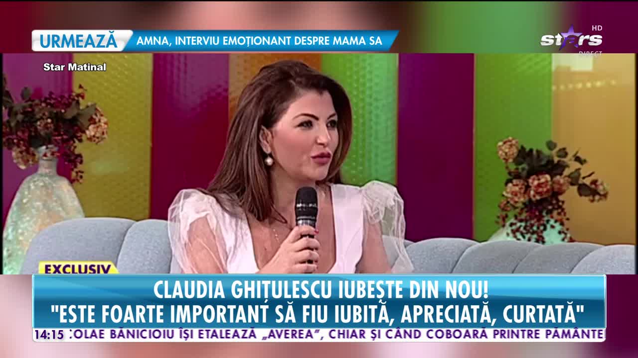 Star News. Claudia Ghițulescu iubește din nou: M-aș bucura să găsesc un soț cum este tatăl meu