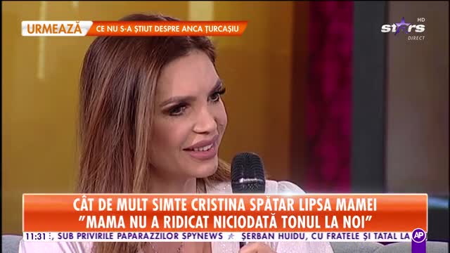 Star Matinal. Cristina Spătar, lacrimi &icirc;n memoria mamei