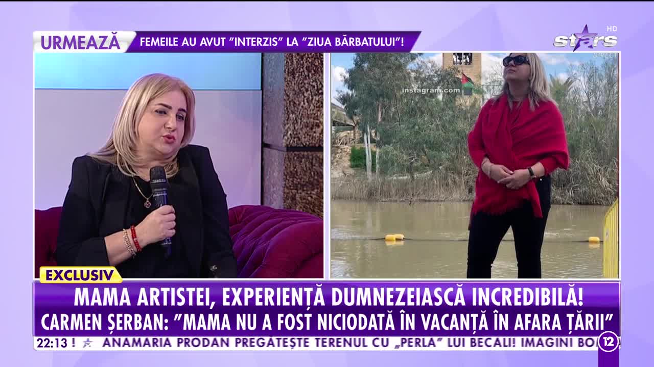 Carmen Şerban, prima zi de naştere fără tatăl său! Artista, excursie cu mama ei în Ţara Sfântă!