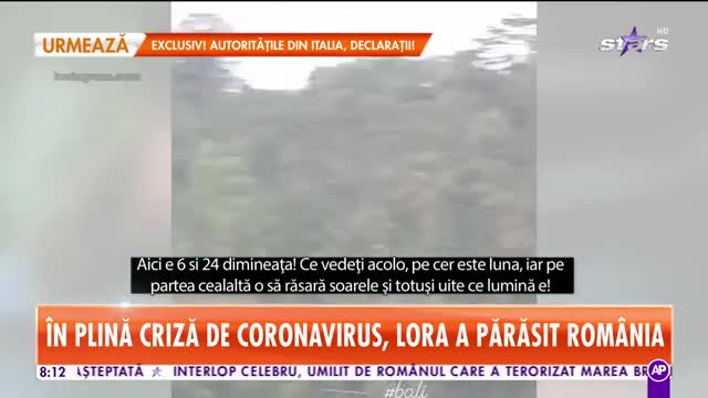 &Icirc;n plină criză de coronavirus, Lora a părăsit Rom&acirc;nia. Unde a plecat artista