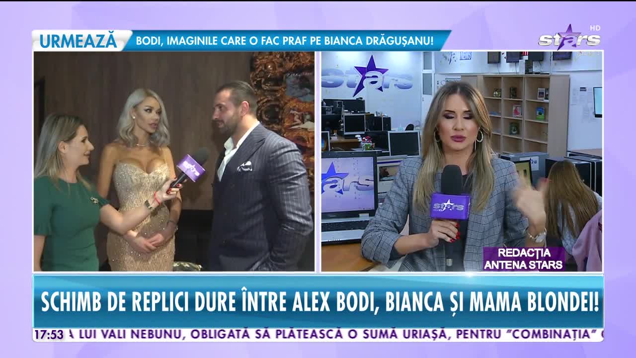 Scandal monstru &icirc;ntre Alex Bodi, Bianca Drăgușanu și mama vedetei. Țipete, injurii și acuzații