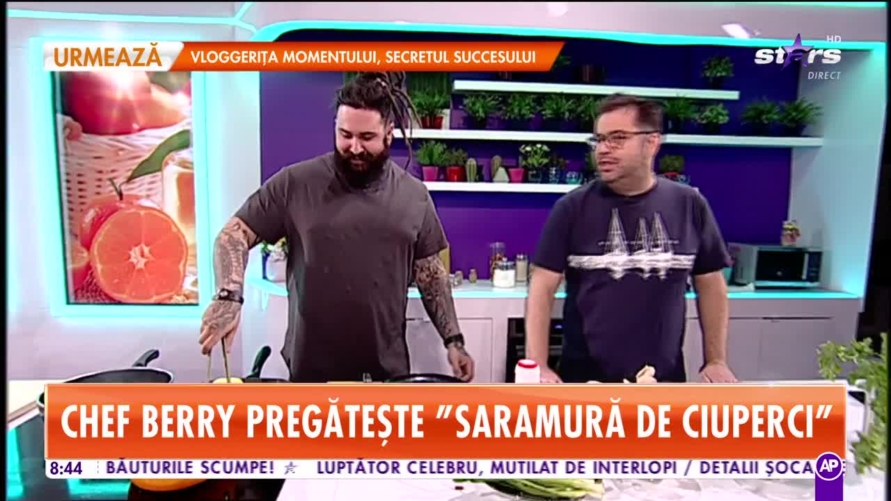 Reţeta lui Chef Berry de la Star Matinal: Saramură de ciuperci