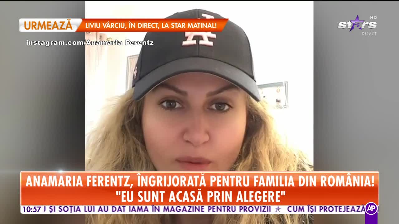 Cum se protejează Anamaria Ferentz de virusul periculos şi ce mesaj are pentru rom&acirc;ni